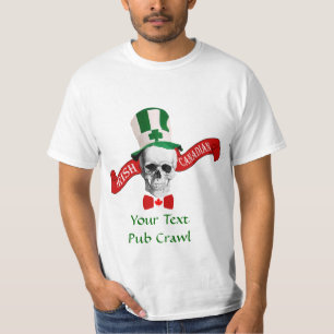 T-shirt Dia de São Patrício irlandês canadiano