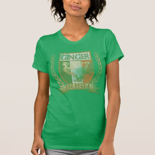 T-shirt Dia de São Patrício irlandês da crista do gengi