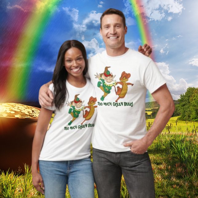 T-shirt Dia de São Patrício Odd Casal Unisex (St Patrick's Day Odd Couple Unisex T-Shirt)