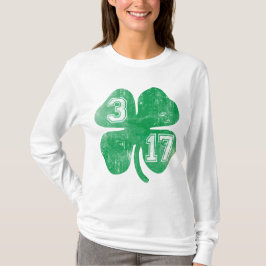 T-shirt Dia de São Patrício Shamrock 3/17
