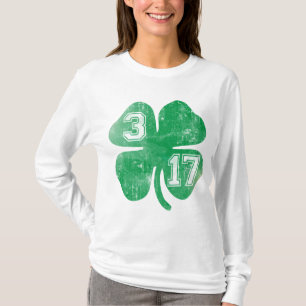 T-shirt Dia de São Patrício Shamrock 3/17