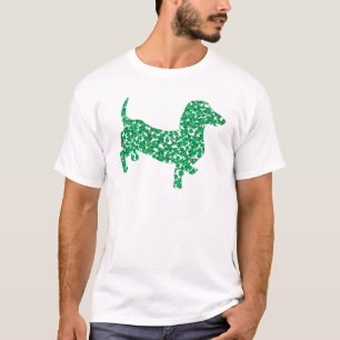 T-shirt Dia de São Patrício Shamrock Doxie