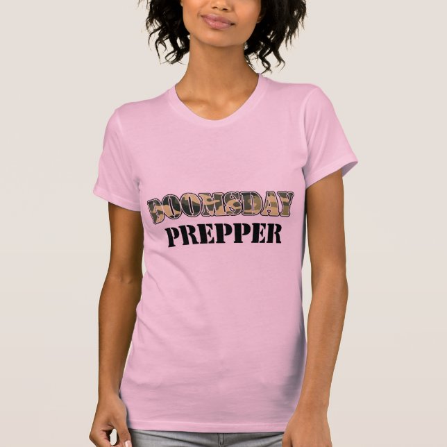 T-shirt Dia do julgamento final Prepper (Frente)