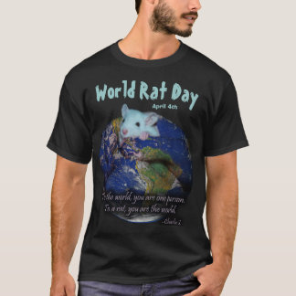 T-shirt Dia do rato do mundo