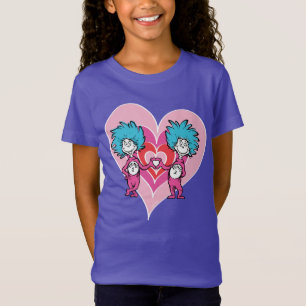 T-shirt Dia dos Namorados do Dr. Seuss Coisa 1 Coisa 2