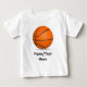 T-shirt Dia ensolarado do basquetebol dos esportes do (Frente)