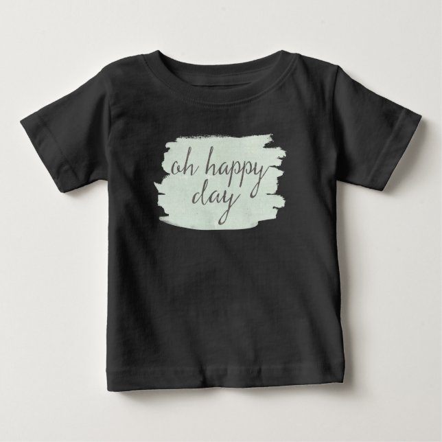 T-shirt Dia feliz macio de Deco VI | oh (Frente)