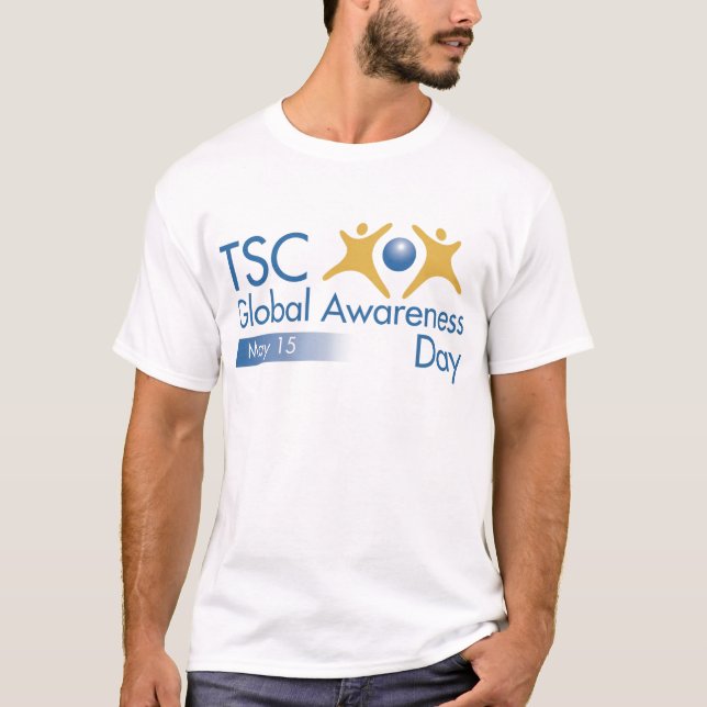 T-shirt Dia global da consciência do CST (Frente)