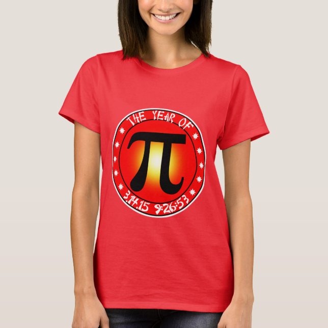 T-shirt Dia Pi - Ano do Pi 3/14/15 9:26:53 (Frente)
