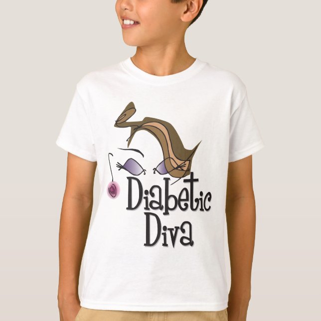 T-shirt Diabético Diva (Frente)