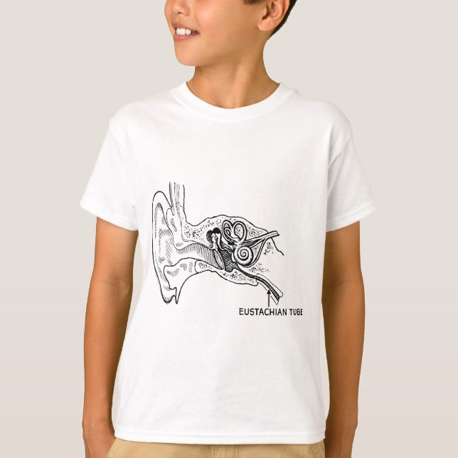 T-shirt Diagrama da orelha (Frente)