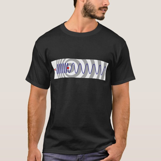 T-shirt Diagrama do efeito de Doppler (Frente)