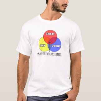 T-shirt Diagrama Venn.. Anestesiologistas