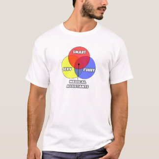 T-shirt Diagrama Venn.. Assistentes Médicos