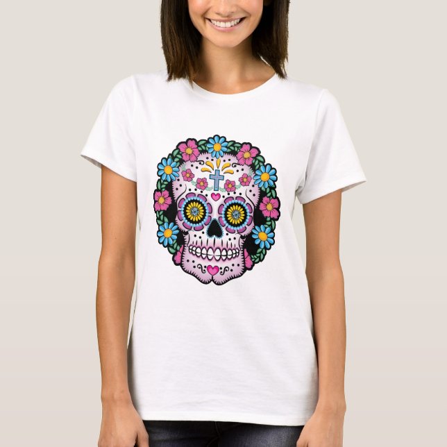 T-shirt Diâmetro de los Muertos Crânio (Frente)
