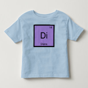 T-shirt Diana Nome Química Elemento Tabela Periódica