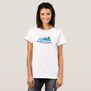 T-shirt dianteiro do logotipo de Eleutéria Bahama
