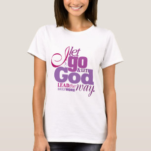 T-shirt DIÁRIO do deus de WORD® "deixe vão,