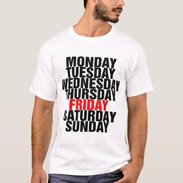 T-shirt Dias da Semana (Frente)