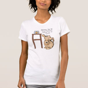 T-shirt Dica de dieta de Gato Gordo nº 1 - Camisa-T de Lad