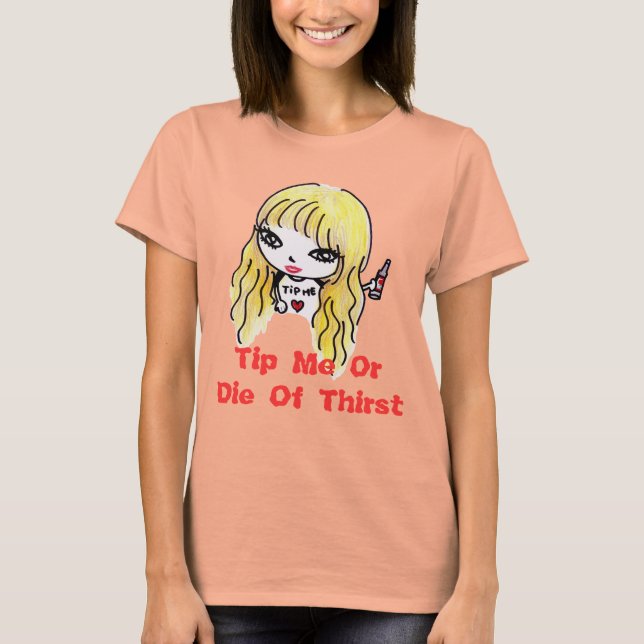 T-shirt Dica-Me - Boneca Liz (Chá de Burnout) (Frente)
