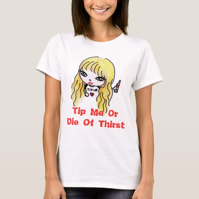 T-shirt Dica-Me - Boneca Liz (Chá de Burnout) (Frente)