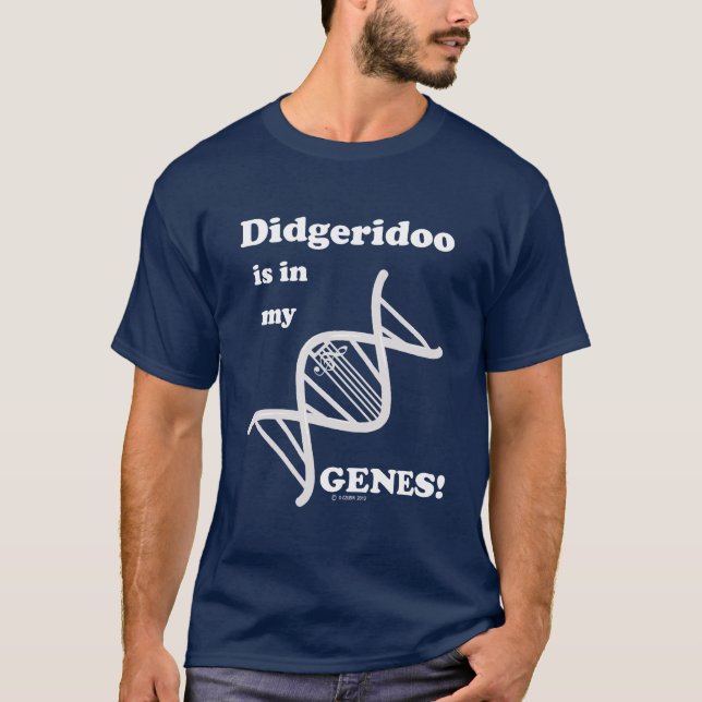 T-shirt Didgeridoo Está Em Meus Genes! (Frente)