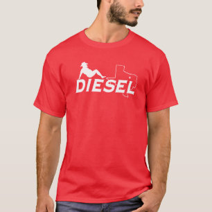 T-shirt diesel do homem do Mudflap do softball de