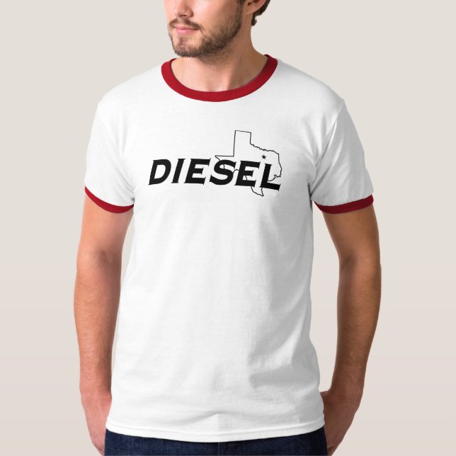 T-shirt diesel do Wringer do softball de Dallas (Frente)
