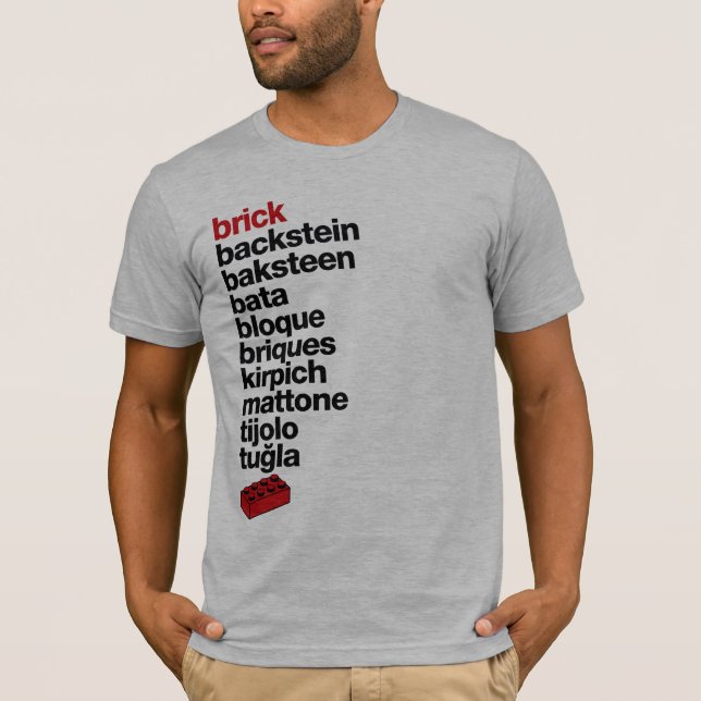 T-shirt Diga o tijolo… (Frente)