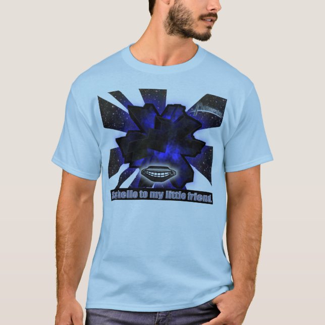 T-shirt Diga olá! a meu amigo pequeno (Frente)