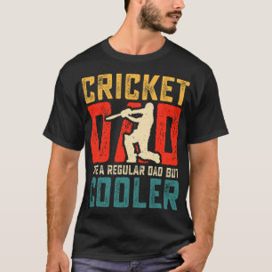 T-Shirt Digital Básico Escuro Pai de Críquete