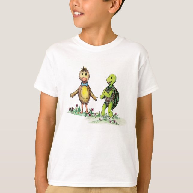 T-shirt Dilly Duck and Teasle Turtle (Frente)