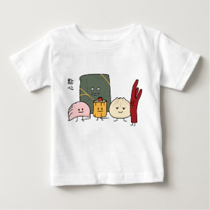 T-shirt Dim Sum Pork Bao Shaomai Chinês Dupling Buns Bun