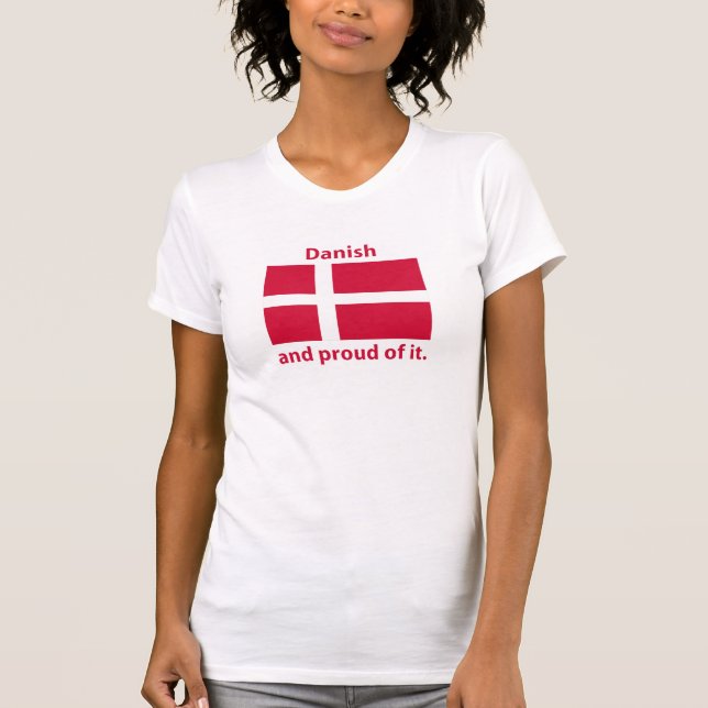 t-shirt dinamarquês orgulhoso (Frente)