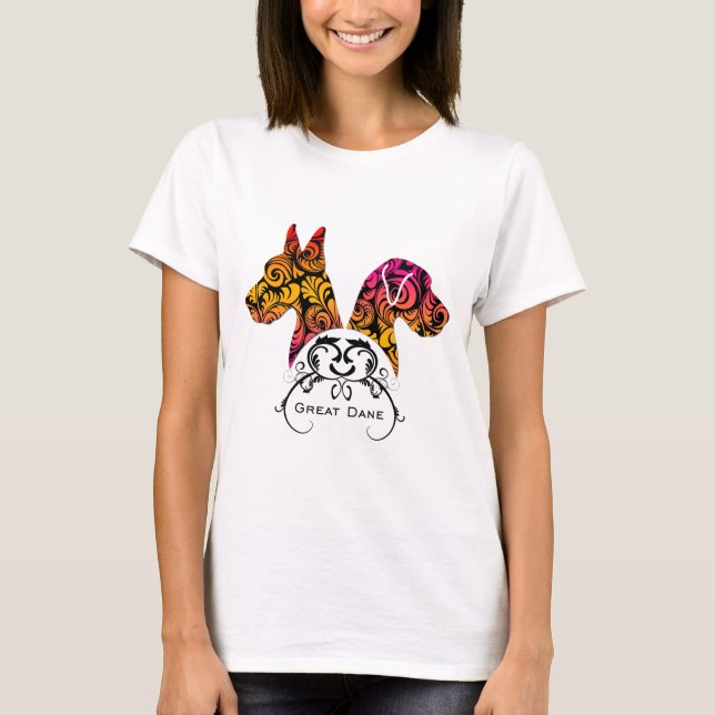 T-shirt Dinamarqueses elegantes (Frente)