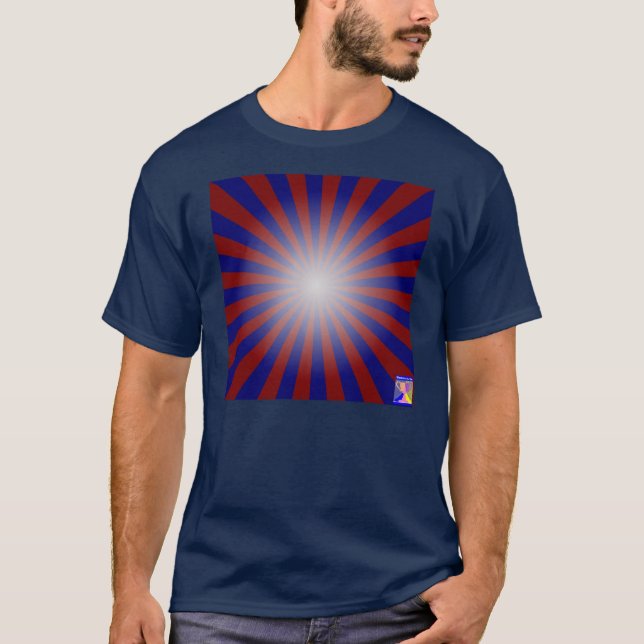 T-shirt dinâmico do Luminância-Inclinação (Frente)