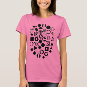 T-shirt Dingbat Abstrato