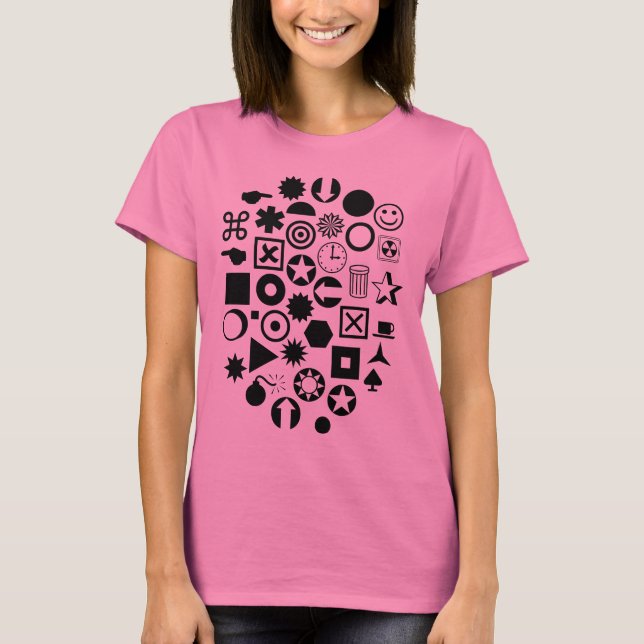 T-shirt Dingbat Abstrato (Frente)