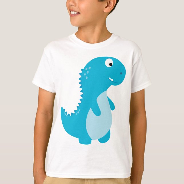 T-Shirt Dino azul-bonito (Frente)