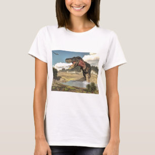 T-shirt Dinossauro de Tarbosaurus - 3D rendem