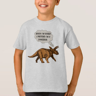 T-shirt Dinossauro engraçado do Triceratops