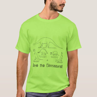T-shirt dinossauros e bicicletas