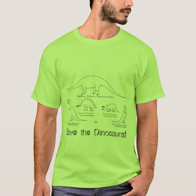 T-shirt dinossauros e bicicletas (Frente)