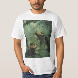 T-shirt Dinossauros Vintage, Centrosauro na Selva