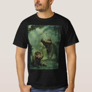 T-shirt Dinossauros Vintage, Centrosaurus na Selva