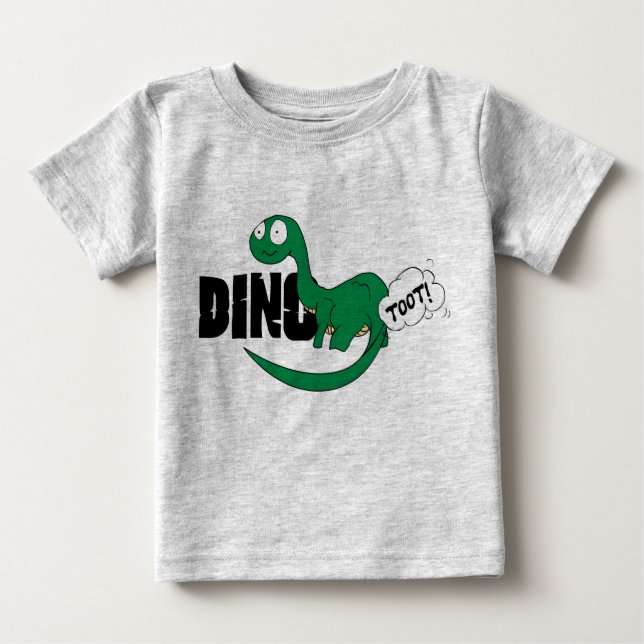 T-shirt DinoToot: Bebê Bronto (Frente)