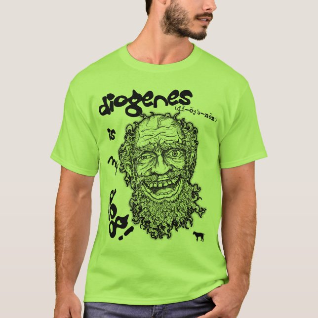 T-shirt Diogenes é meu cão! (Frente)