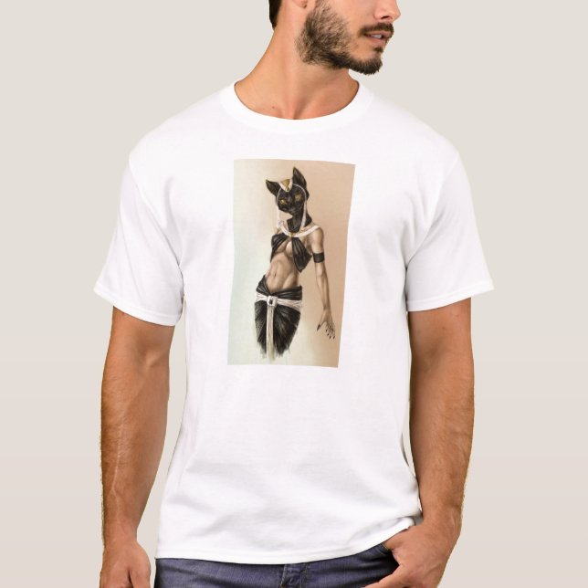 T-shirt Diosa egipcia Bastet (Frente)