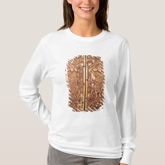 T-shirt Diptych consular Anastasius cinzelado (Frente)